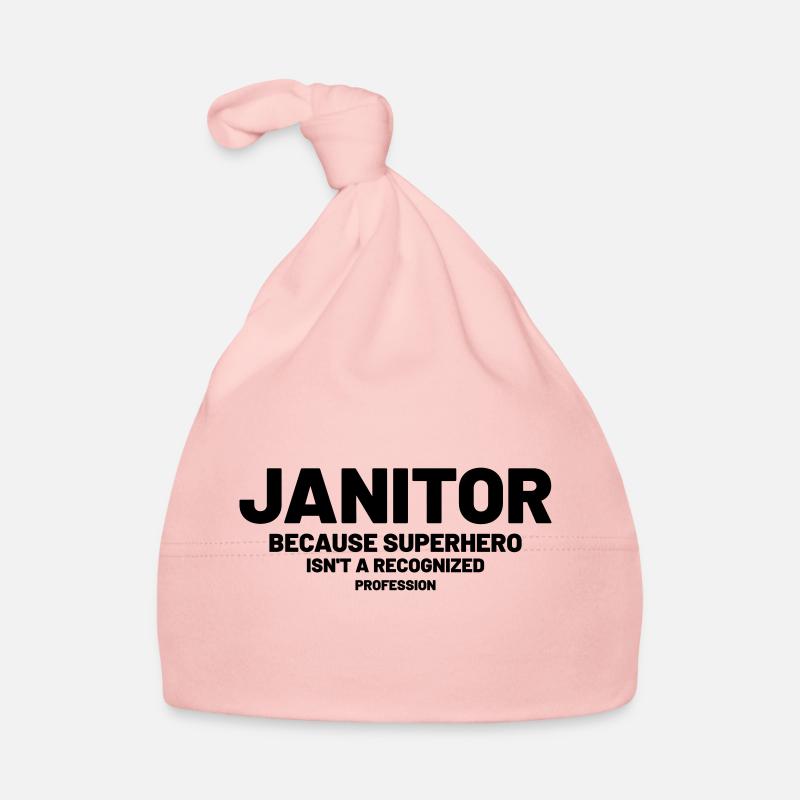 Janitor - Because superhero is not a recognized Organic Baby Cap