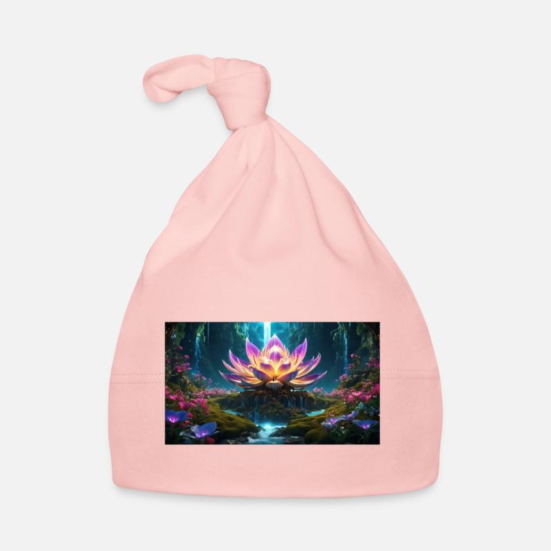 Lotus Blossom Organic Baby Cap