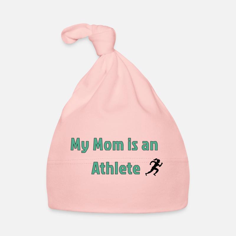 Ma mère est une athlète - Bonnet bio Bébé - rose