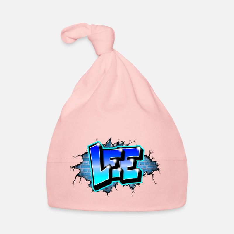 Graffiti LEE Blue Brick Risse Baby Bio-Mütze