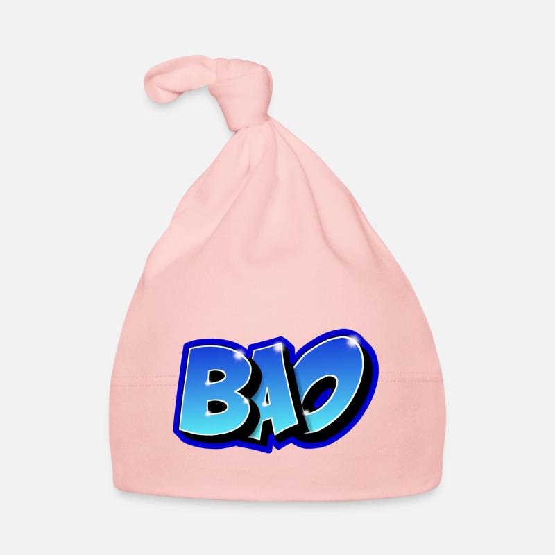 Graffiti prénom BAO imprimable sur Tout Bonnet bio Bébé