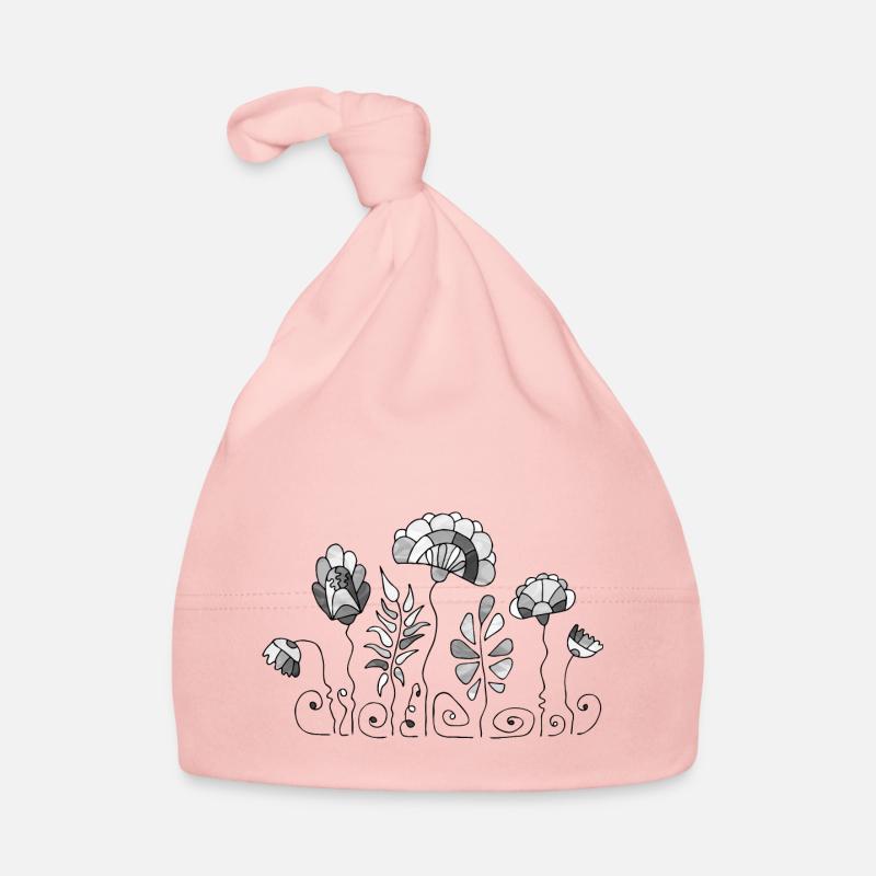 Fleur - Bonnet bio Bébé - rose