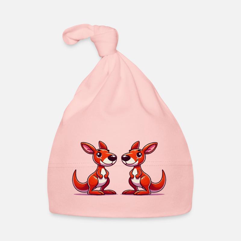 Bande dessinée kangourous Bonnet bio Bébé
