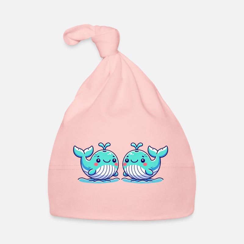 bande dessinée de baleine 2 Bonnet bio Bébé