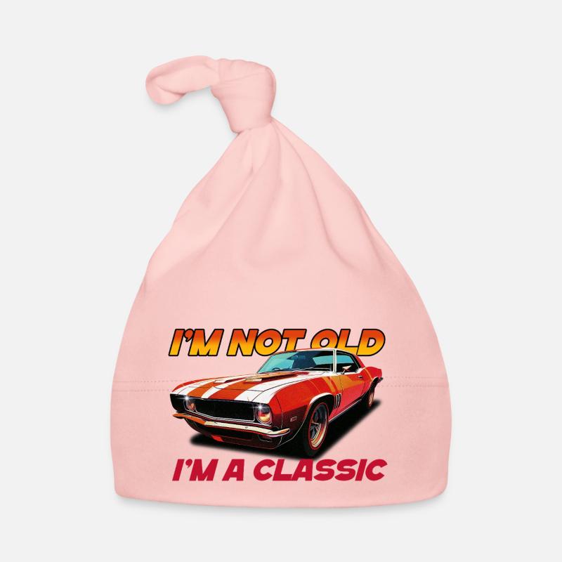 Ich bin nicht alt, ich bin ein Klassiker (Auto) Baby Bio-Mütze