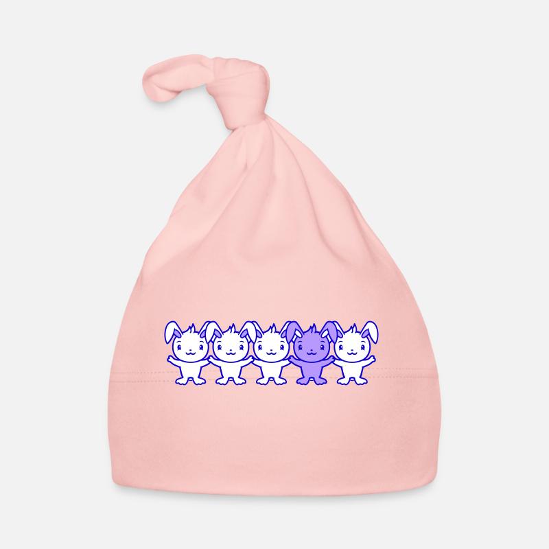 5 Bunny Friends Différence Soyez différent Bonnet bio Bébé