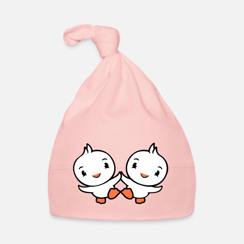 2 Canards Amis Heureux Mignon Mignon Amical Bonnet bio Bébé