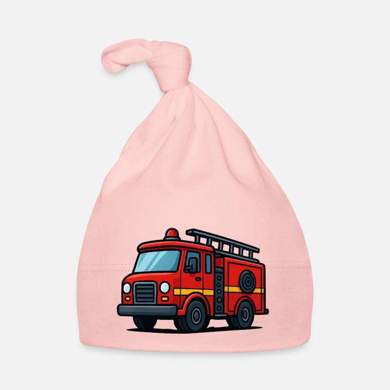 fire engine Organic Baby Cap
