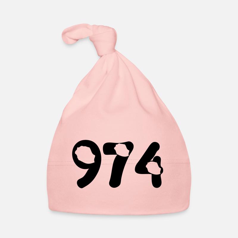 974 Reunion map Organic Baby Cap