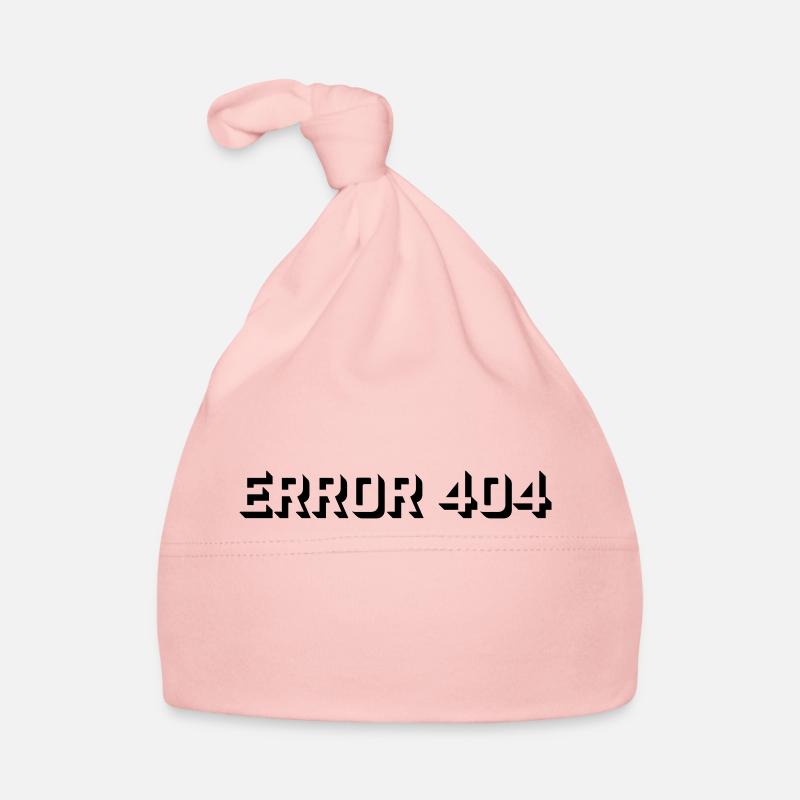 Nerd Computer Error 404 Organic Baby Cap