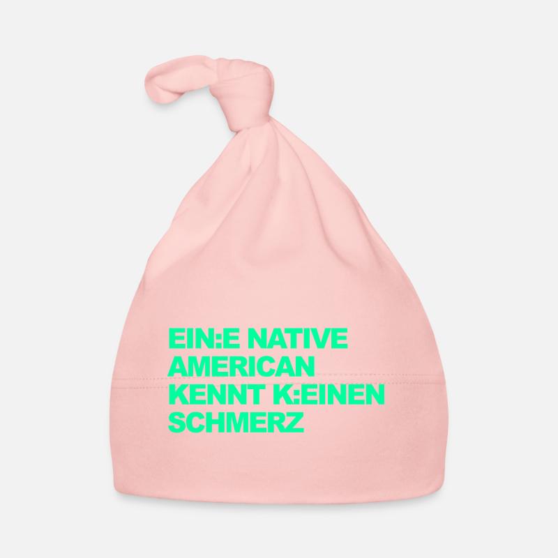 SATIRE WOKE : Un Indien ne connaît pas la douleur Bonnet bio Bébé