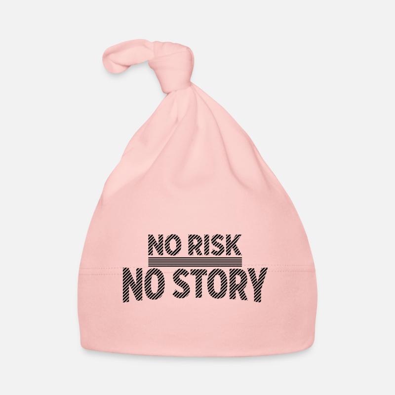 NO RISK NO STORY Adventure Statement Organic Baby Cap