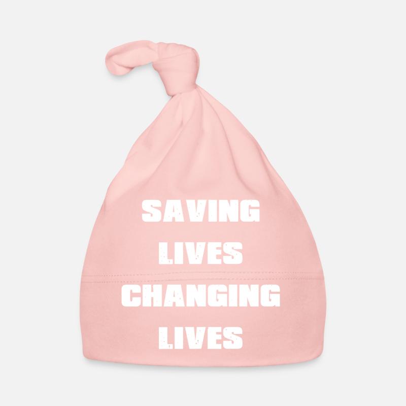 Saving lives Changing lives, Leben retten Leben... Baby Bio-Mütze