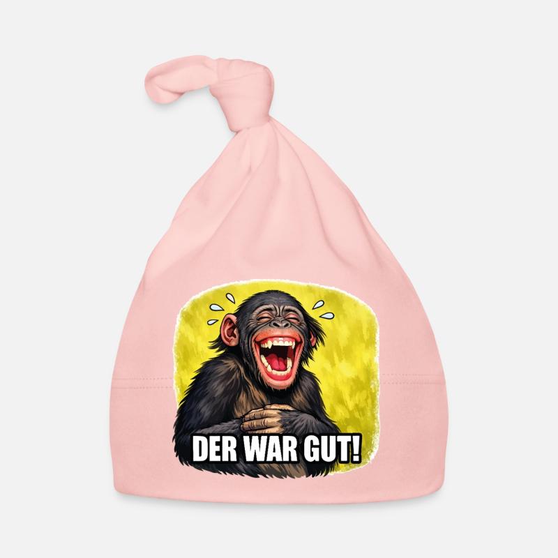 Lachender Affe - Der war gut! Baby Bio-Mütze