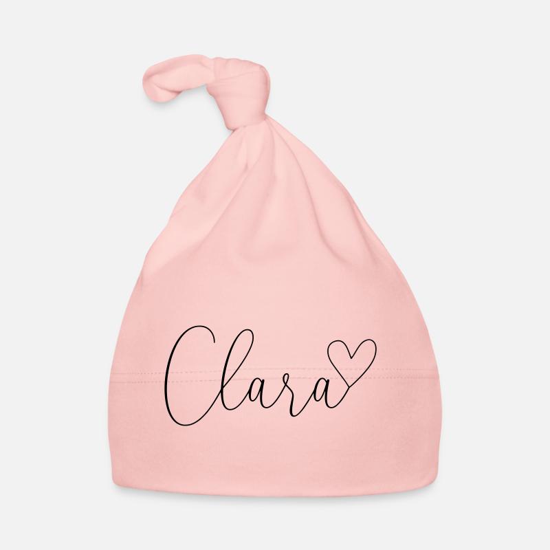 Clara Name Vorname Mädchen Baby Bio-Mütze