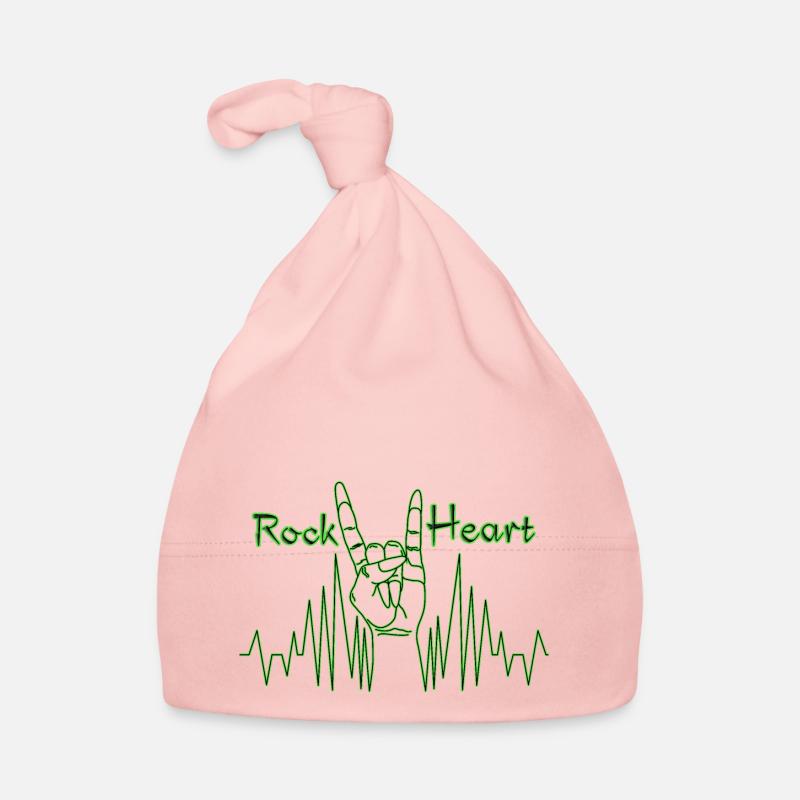 Âme du rock and roll - Bonnet bio Bébé - rose