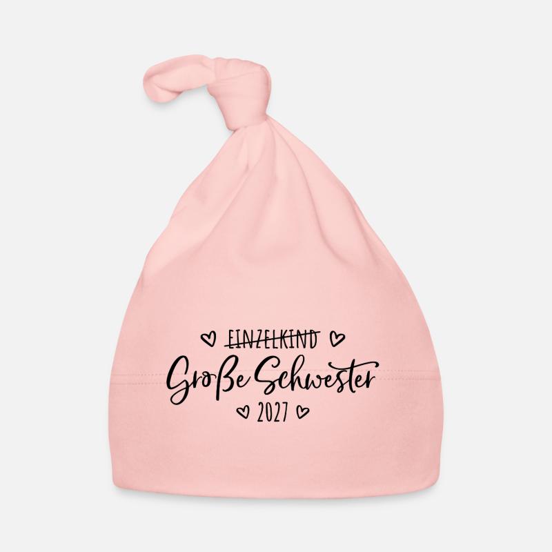 Ich werde eine Große Schwester 2027  Baby Bio-Mütze