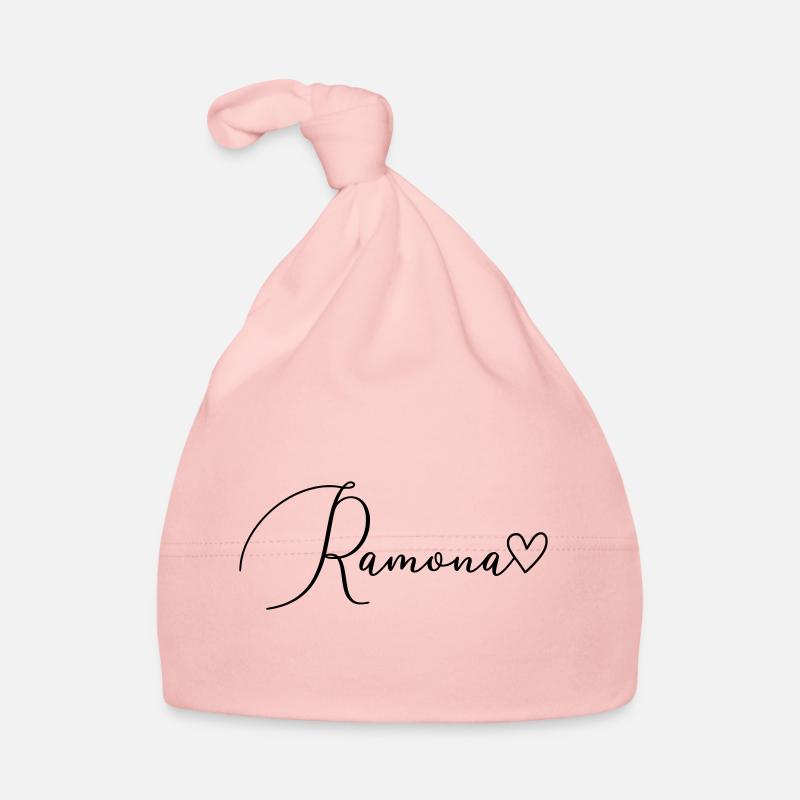 Ramona Name Vorname Mädchen Baby Bio-Mütze