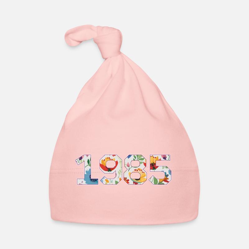 Blumen 1985 - 40-jähriges Jubiläum Baby Bio-Mütze