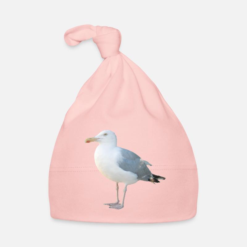 Möwe - Baby Bio-Mütze - Rosa