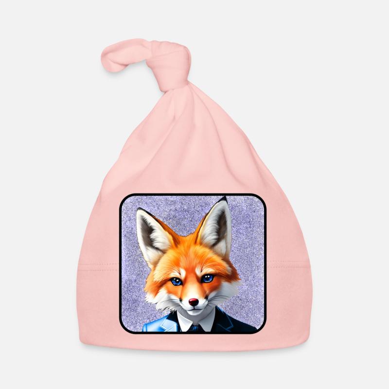 Fuchs im Anzug Baby Bio-Mütze