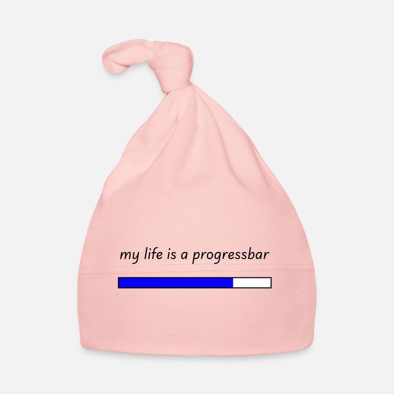 my life is a progressbar Organic Baby Cap