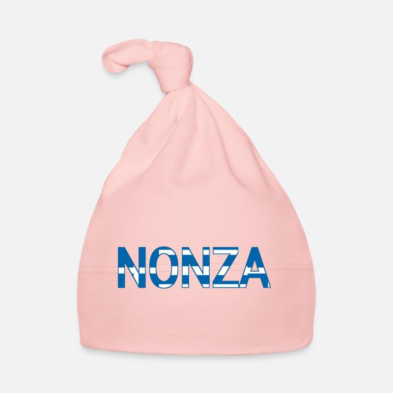 Nonza Greece Text Organic Baby Cap