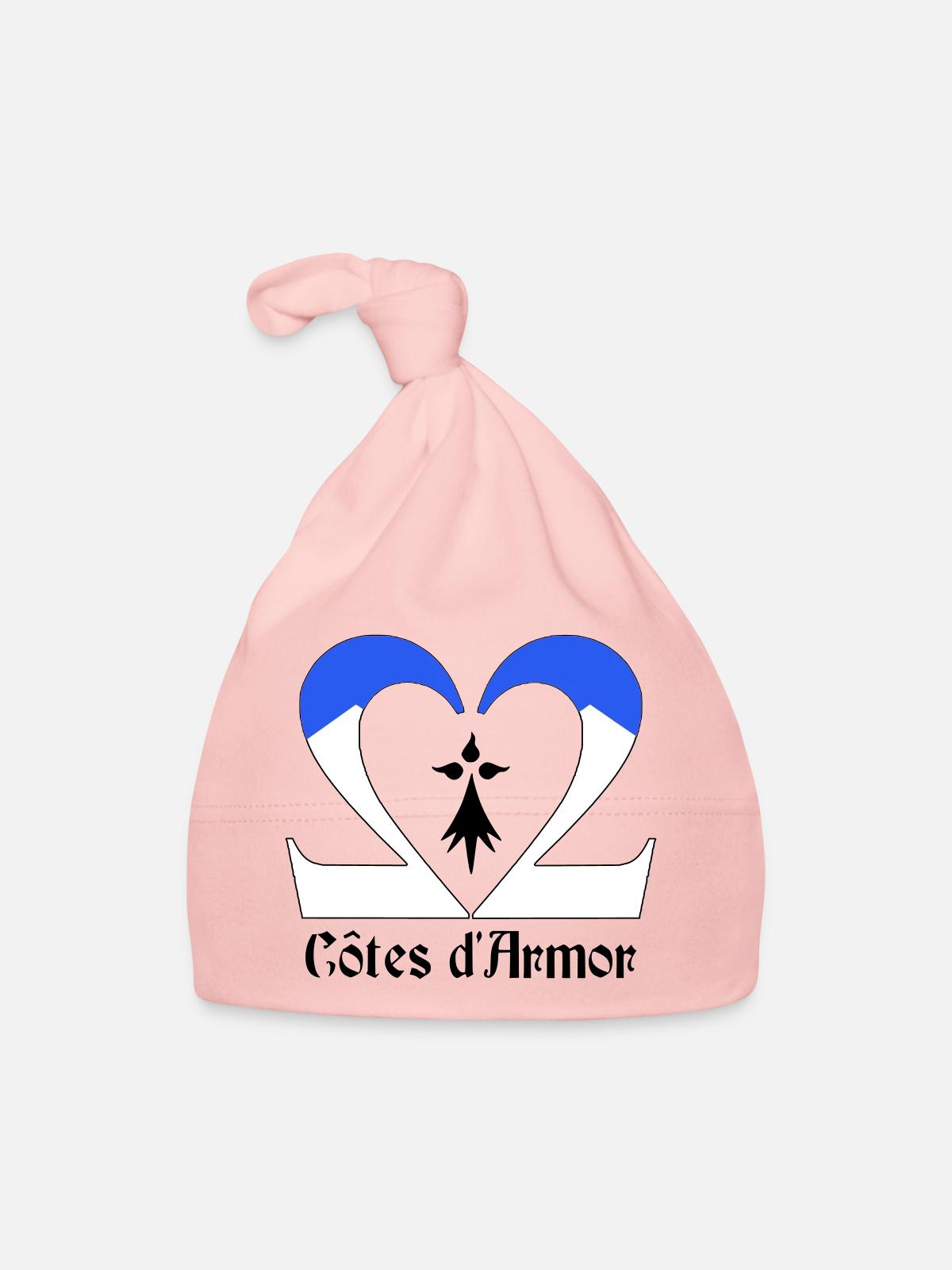Côtes d'Armor - Bonnet bio Bébé - rose - Devant