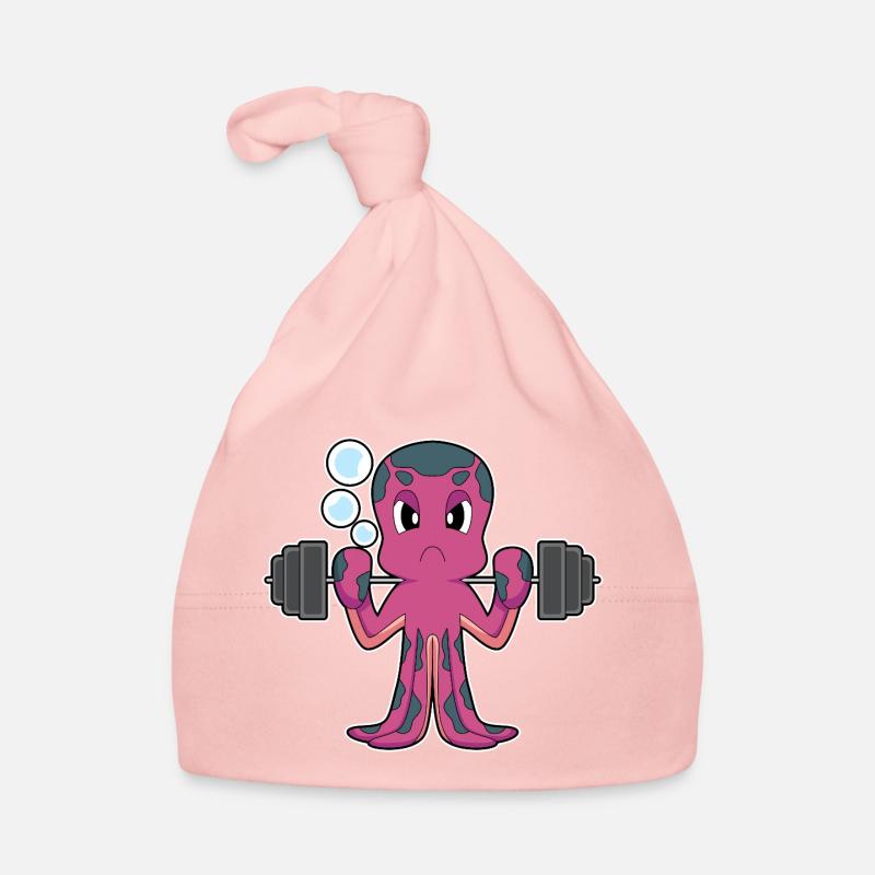 Krake Bodybuilder Langhantel Bodybuilding Baby Bio-Mütze
