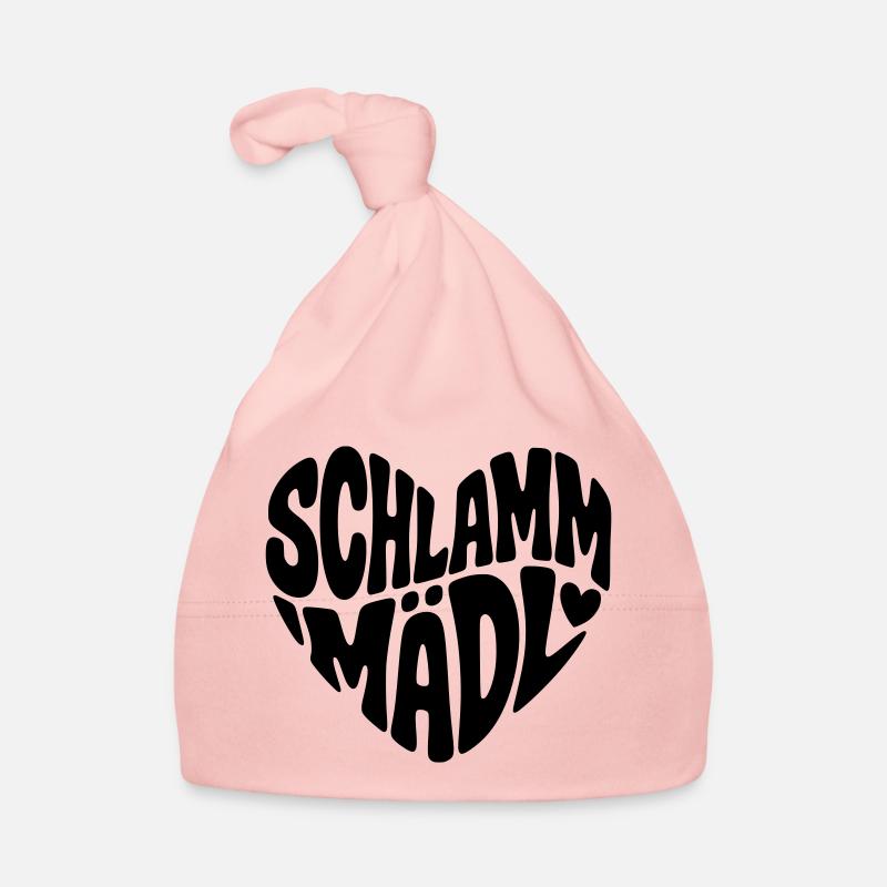 Schlamm Mädl - Baby Bio-Mütze - Rosa