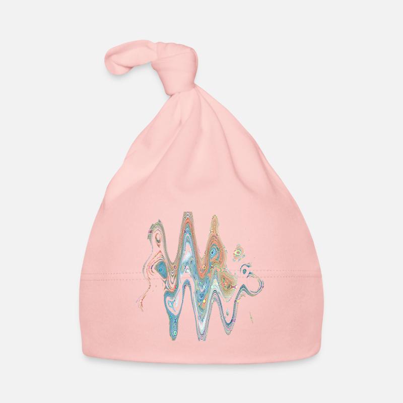 Design rétro 20e - Bonnet bio Bébé - rose