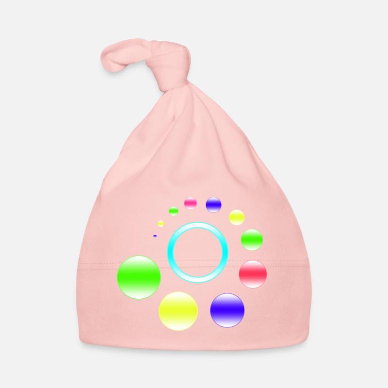 Neon Orbit Ringburst Organic Baby Cap