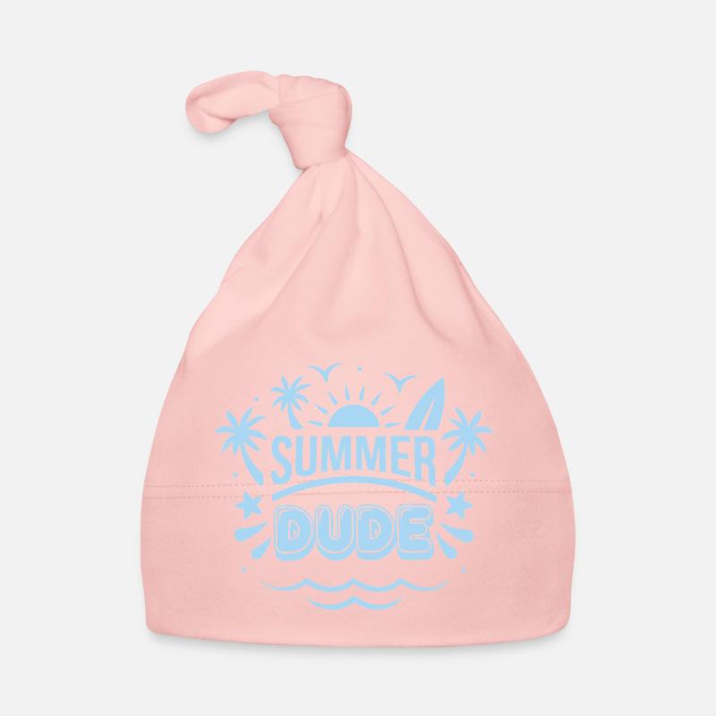 Summer Dude Surf Logo Bonnet bio Bébé