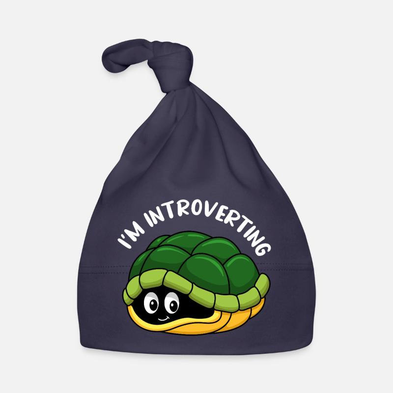 Dessin animé mignon de la carapace de tortue cachée Bonnet bio Bébé
