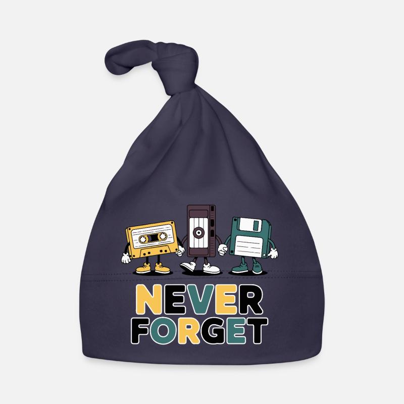 Never Forget Cassette Nostalgia Organic Baby Cap
