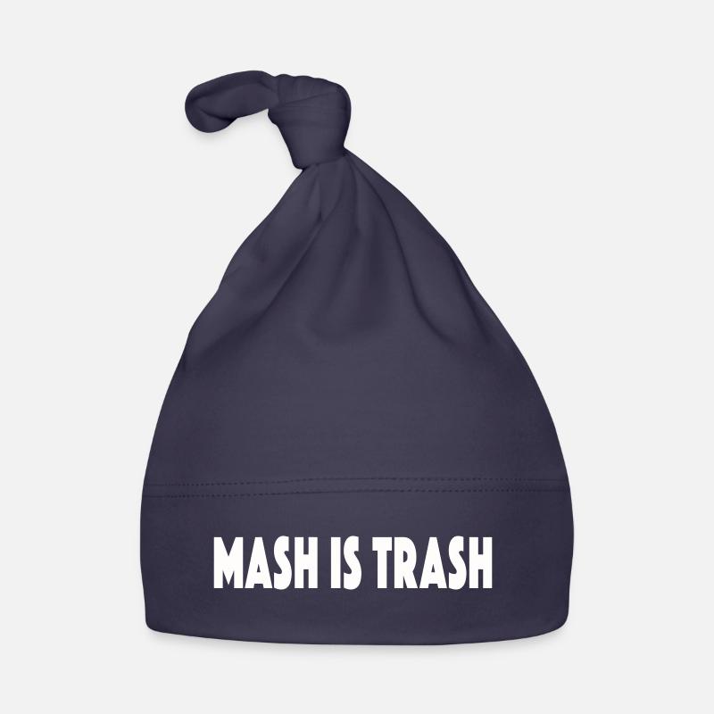 MASH IS TRASH Baby Bio-Mütze