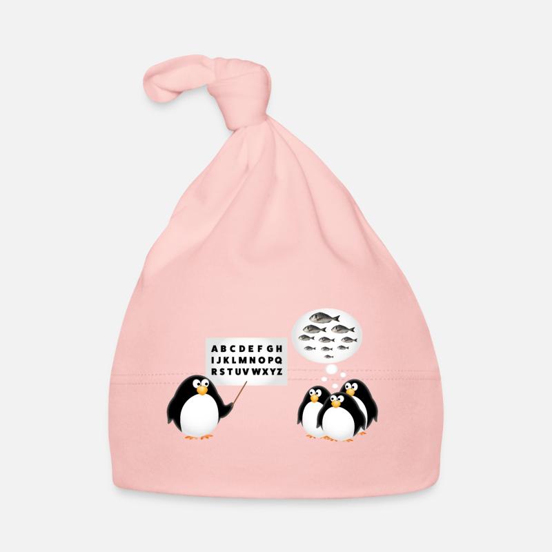 Schule - Pinguin Baby Bio-Mütze