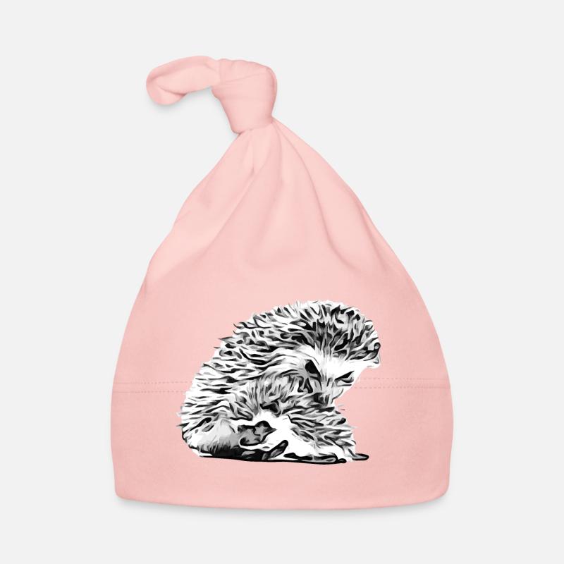 Igel Mama mit Igel Baby Baby Bio-Mütze