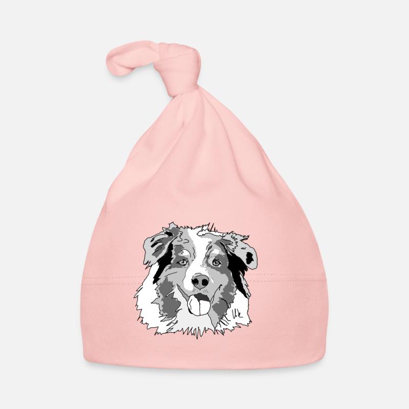 Berger australien - Bonnet bio Bébé - rose