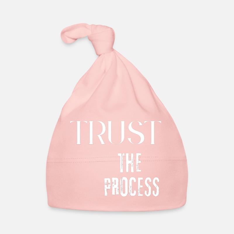 Trust the Process - Organic Baby Cap - pink