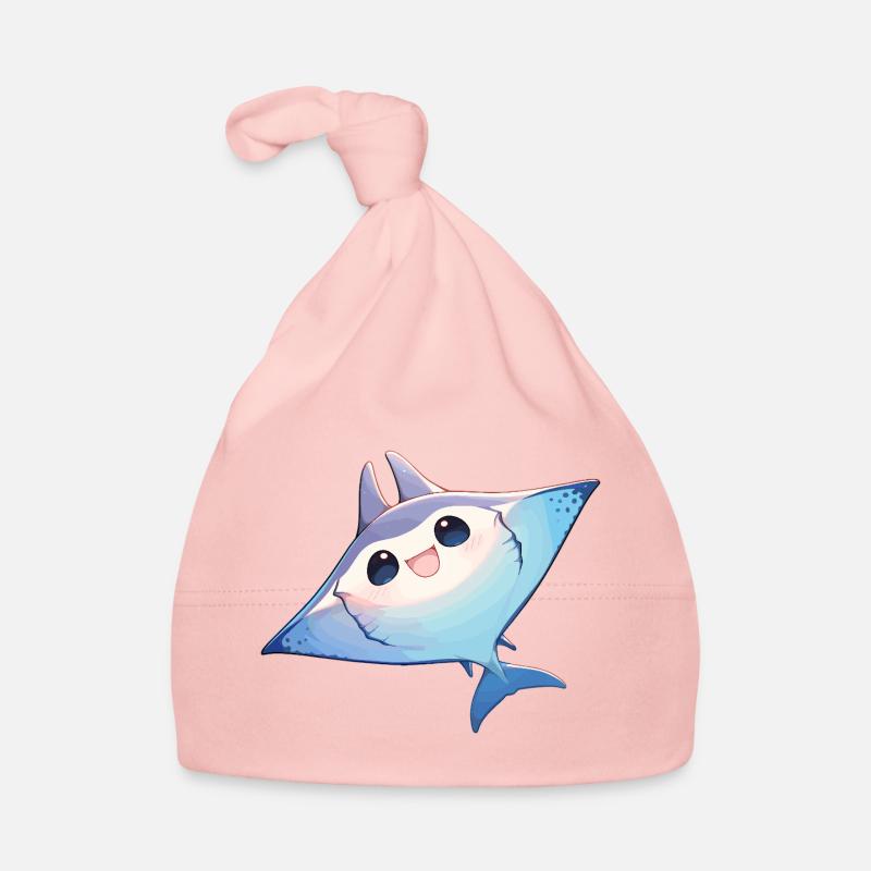 Rochen Mantarochen Baby Bio-Mütze