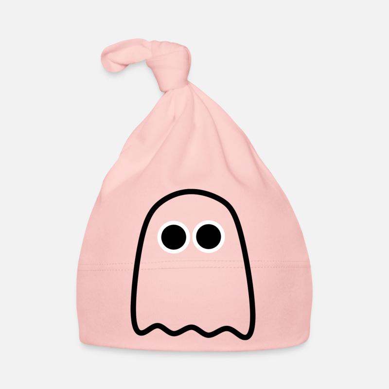 gespenst,geist,comic,kinder - Baby Bio-Mütze - Rosa