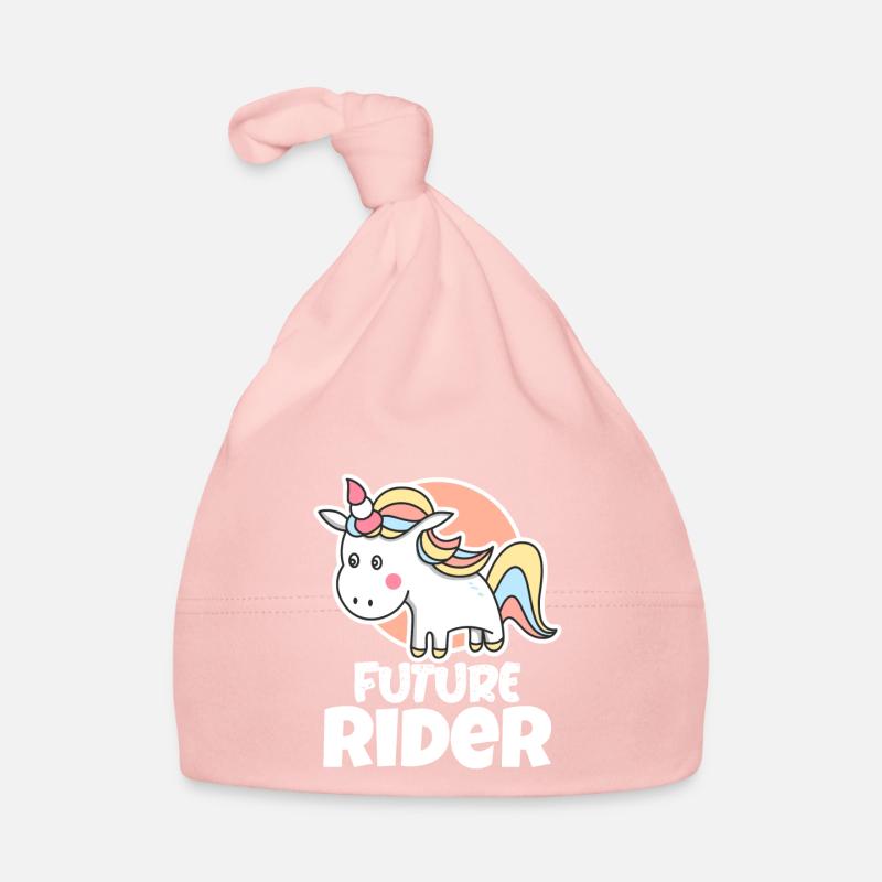 Jeune Cavalière Bébé Fête Équitation Cheval Bonnet bio Bébé