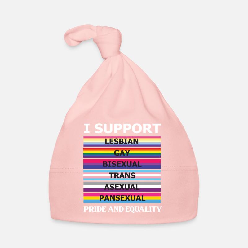 Rainbow Kleidung Regenbogen Mann Pride outfit - Baby Bio-Mütze - Rosa