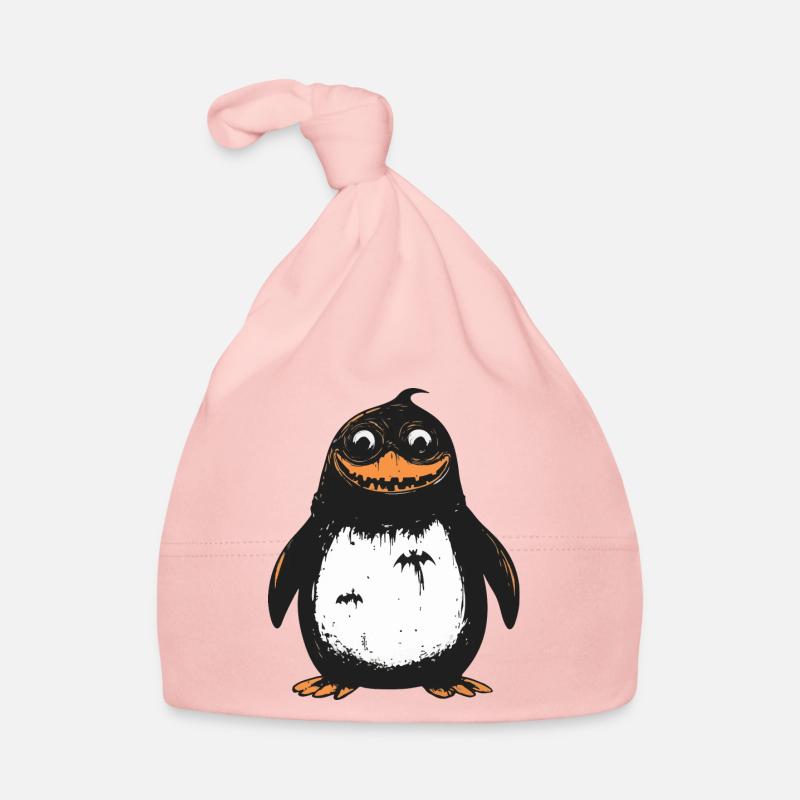 Pinguin Halloween Comic Lustig Baby Bio-Mütze