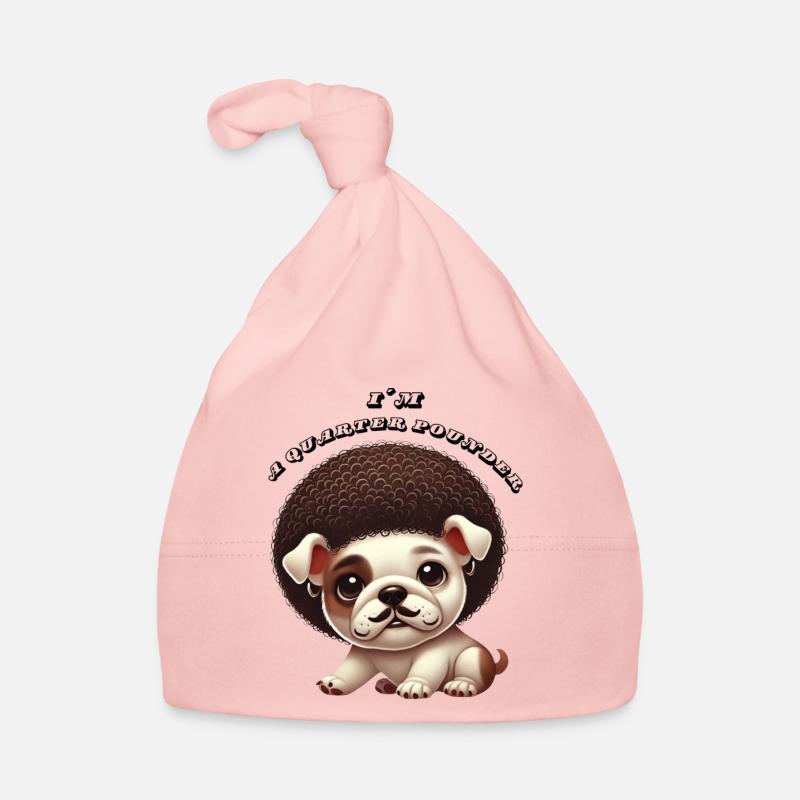 Quart de livre - Bonnet bio Bébé - rose