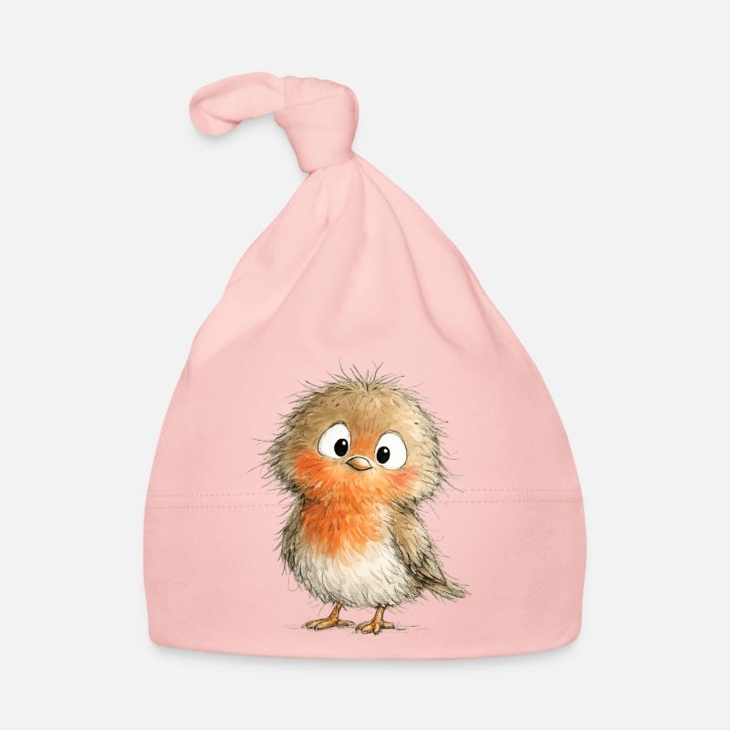 Cute Robin. Organic Baby Cap