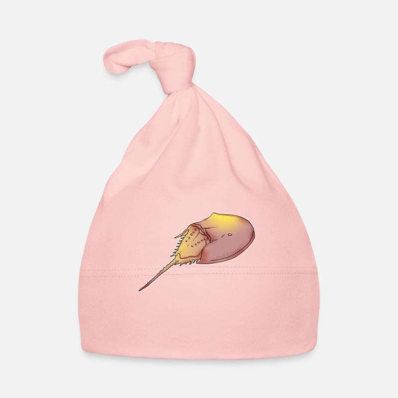 Cadeau d'illustration sur le crabe en fer à cheval Bonnet bio Bébé