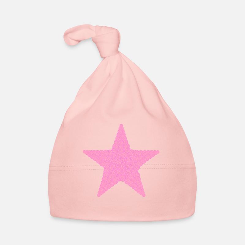 Weihnachten, Stern, Weihnachtskugeln, Pink Baby Bio-Mütze