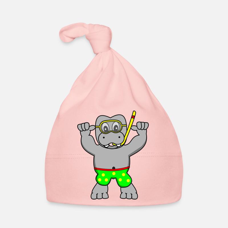 diving snorkeling diver diver snorkeling dive Organic Baby Cap